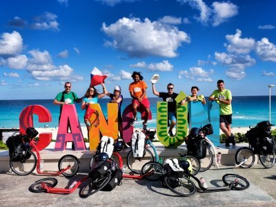 Cancůn - start cesty napříč Střední a Jižní Amrikou / zdroj: Kam až dojedeme?