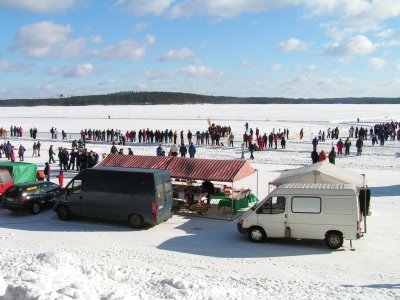 Dějiště MS - jezero v Multii