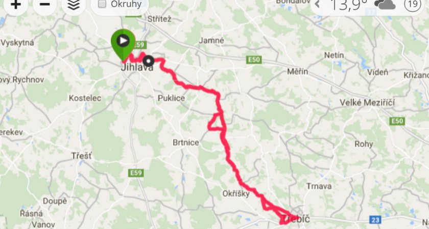 Mapa výletu
