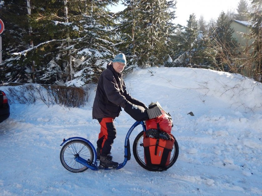 Bratříček chudinky Kickbike Cruise MAX schované v Rusku slouží pro testování v Čechách